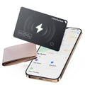 Ultra-Thin Air Tag Wallet Tracker Card 0.07in IP68 Waterproof Bluetooth Tracker for Wallets, Passport, Work with Apple Find My, Wireless Charging, Anti-Loss Card Locator [Apple MFi Certified] iOS Only
