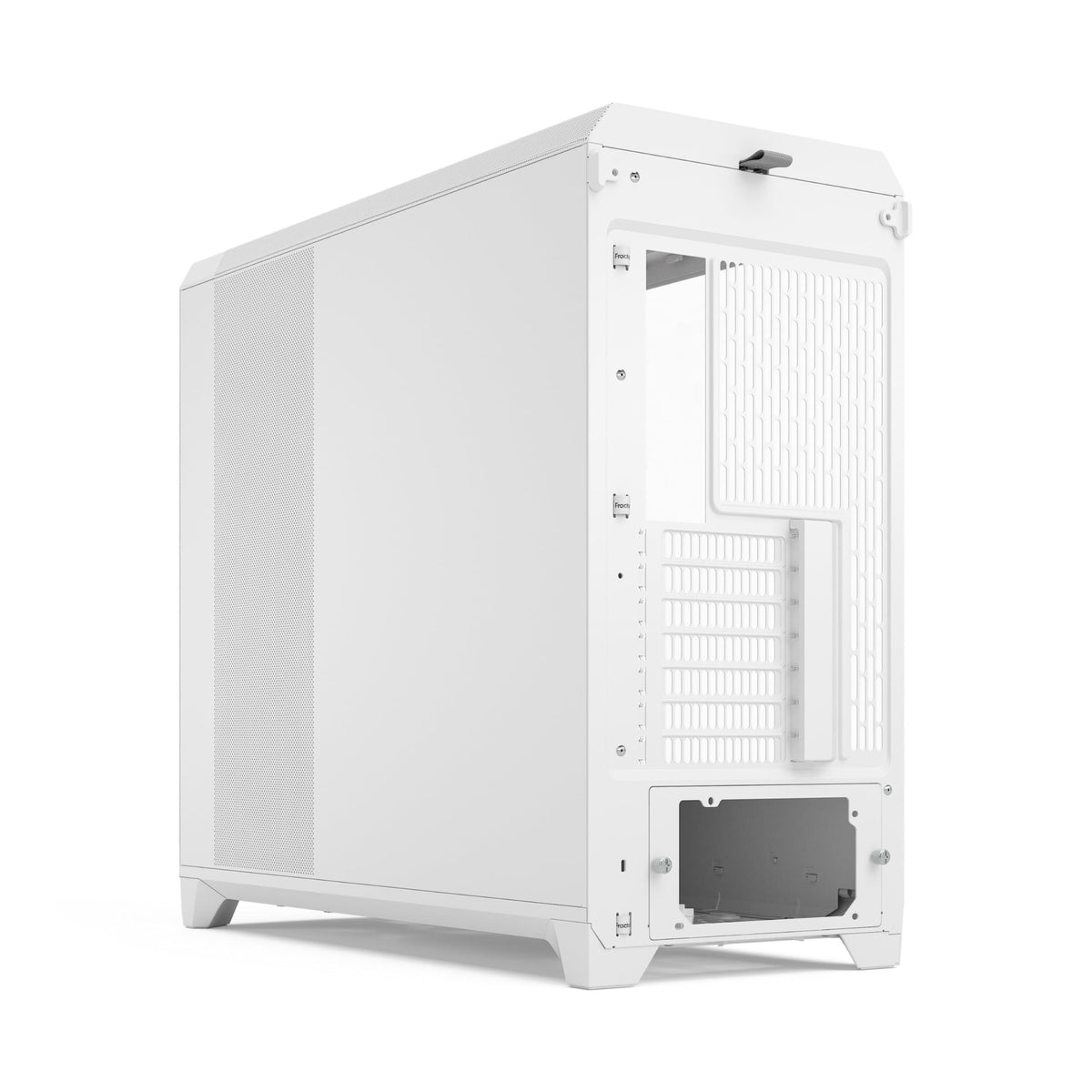 Fractal Design Meshify 3 XL White Tempered Glass Clear Tint - High Airflow PC Gaming Case - Mesh Front Panel - Three ARGB Momentum 14 Gen 2 Fans Included - Spacious Interior - GPU up to 512mm