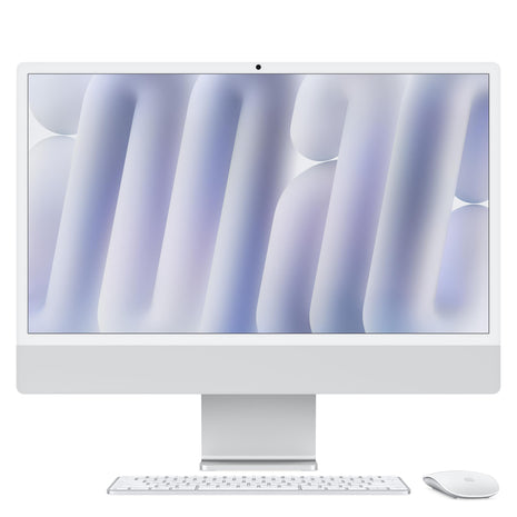 Apple 2024 iMac All-in-One Desktop Computer with M4 chip with 8-core CPU and 8-core GPU: Built for Apple Intelligence, 24-inch Retina Display, 16GB Unified Memory, 256GB SSD Storage; Silver