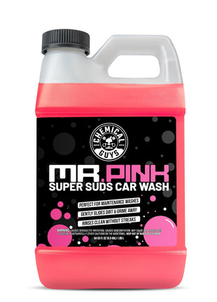 Chemical Guys Mr. Pink Car Wash Soap - 64 oz Super Suds Foaming Car Wash Soap for Cannon, Blaster, or Bucket Washing - pH Balanced, Safe on Wax, Sealant, Ceramic, and Clear Coat Finishes