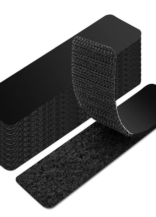 Art3d 16 Sets Hook and Loop Tape, 1"x 4" Sticky Back, Heavy Duty | Double-Sided, Holds 13 lb, Adhesive Strip, Nylon, Picture Hanging Strips Fastener for Mounting Hanging, Glass, Tile, Metal