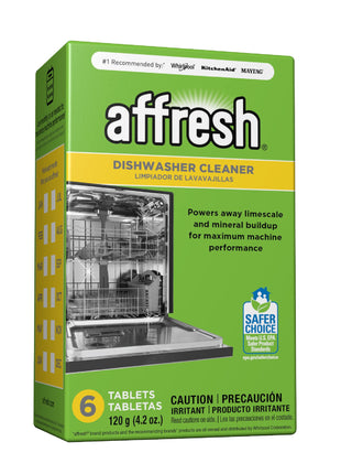 Affresh Dishwasher Cleaner, Helps Remove Limescale and Odor Causing Residue, 6 Tablets