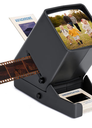 35mm Slide Viewer, Film Negative and Slide Viewer with 3X Magnification and LED Lighted Illuminated Viewing, USB Powered