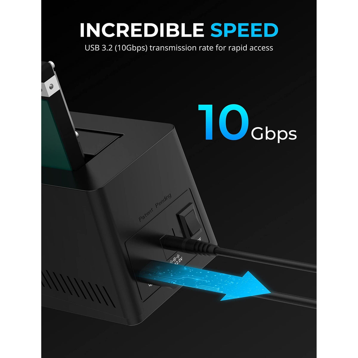 SABRENT USB C Docking Station for M.2 PCIe/NVMe and SATA 2.5/3.5 Inch SSD & HDD with Offline Cloning (DS-UNHC)