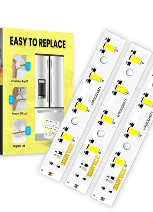 New Upgraded 3 Pack WR55X26671 PS11767930 AP6035586 Led Light Board Compatible for GE Refrigerator Replace 4468532 EAP11767930 LED3344588