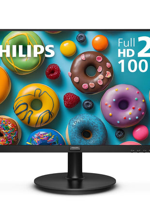 Philips 22 Inch Computer Monitor FHD 100Hz VA VESA Flicker-Free, 221V8LB | 1920×1080 LED Monitor, 4ms GtG, Adaptive Sync, HDMI 1.4, Tilt Adjust, Low Blue Light, 4yr Advance Replacement Warranty