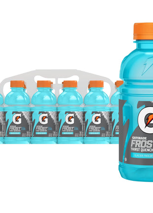 Gatorade Thirst Quencher, Glacier Freeze, 12 Fl Oz (Pack of 12)