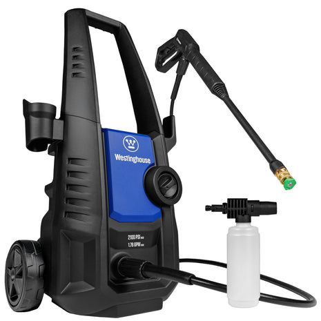 Westinghouse ePX3050 Electric Pressure Washer, 2100 Max PSI 1.76 Max GPM with Foam Cannon and Turbo Nozzle, for Cars/Fences/Driveways/Home/Patios