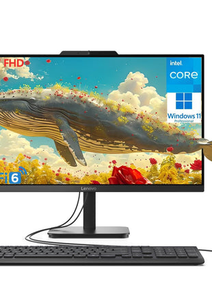 Lenovo 23.8" i3-N305 16GB 512GB SSD All-in-One Desktop Computer | FHD AIO Display, WiFi 6, Bluetooth 5.2, Windows 11, Lifetime Office 365 for Web, White, Home Office