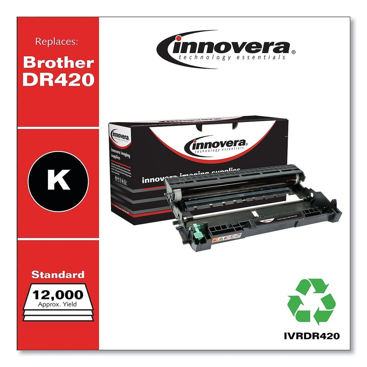 Innovera IVRDR420 Remanufactured DR420 Drum Unit