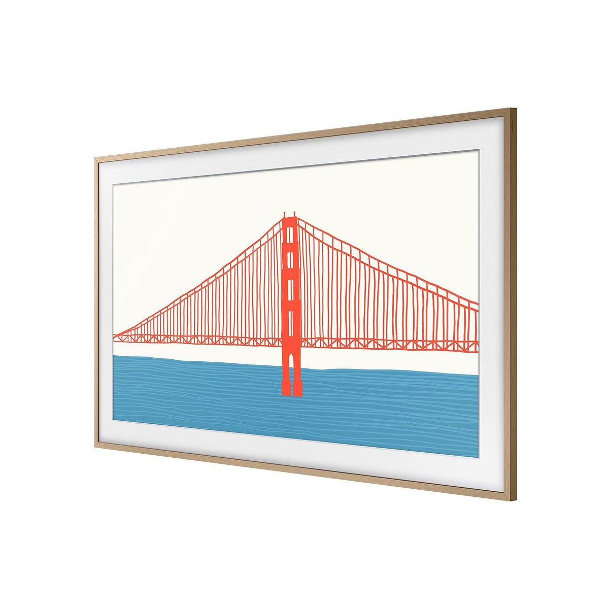 Samsung 50-inch The Frame Customizable Bezel, Modern Teak (VG-SCFA50TKBZA, 2021 Model)