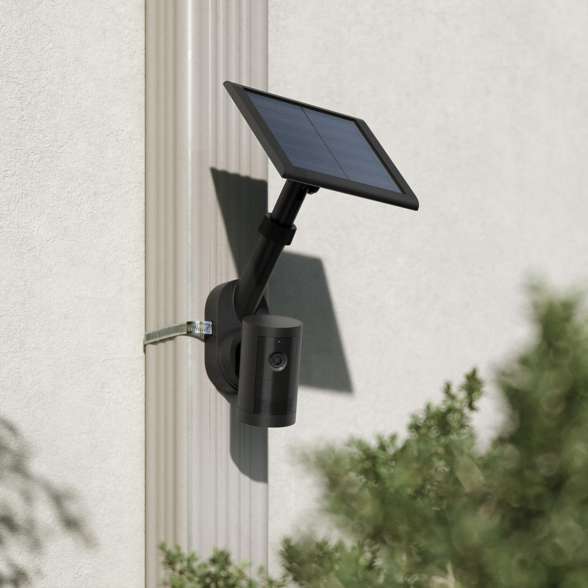 All-New Ring Pole and Wall Mount for Cameras and Solar Panels, Black