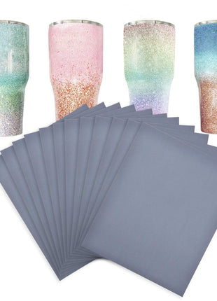YAROMO 12 Pieces Epoxy Sanding Papers, Waterproof Superfine Silicon Carbide Polishing Papers For Making Glitter Tumbler Cups, Crafts Tumbler Compatible With Plastic, Glass, Metal, Porcelain, Wood