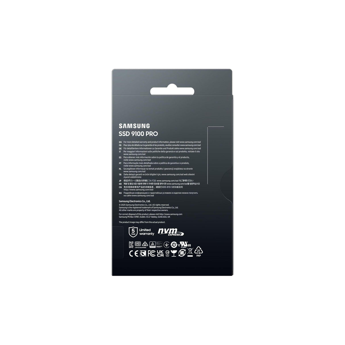 Samsung SSD 9100 PRO 1TB, PCIe 5.0x4 M.2 2280, Seq. Read Speeds Up to 14,800MB/s, Best for AI Computing, Gaming, and Heavy Duty Workstations (MZ VAP1T0B/AM)