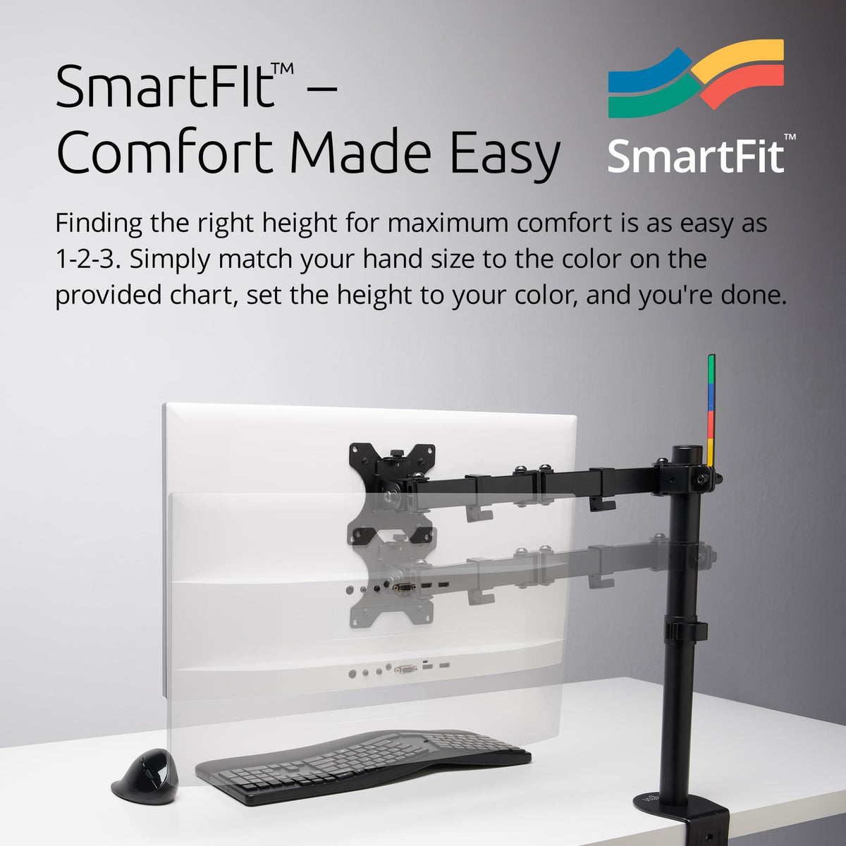 Kensington SmartFit® Ergo Single Extended Monitor Arm (K55408WW)