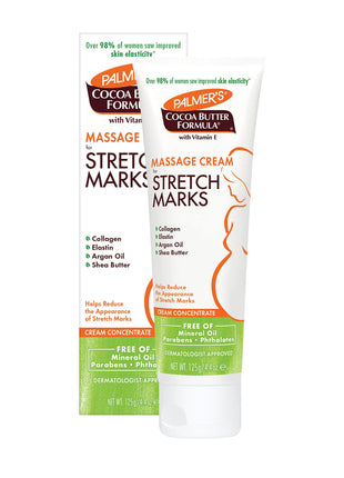 Palmer's Cocoa Butter Formula Massage Cream for Stretch Marks and Pregnancy Skin Care, 4.4 Ounces (Pack of 2)