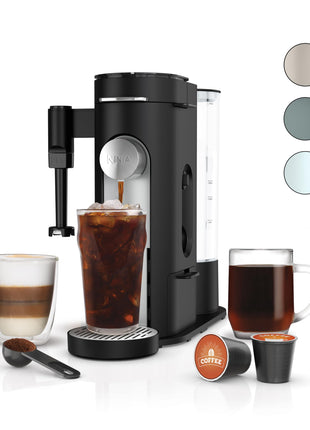Ninja | Coffee Maker | Single Serve |Brew with Coffee Pods & Grounds| Compatible with K Cup Coffee Pods | 4 Brew Styles, up to 24oz Cup Sizes & 56oz Removable Reservoir | Black | PB051