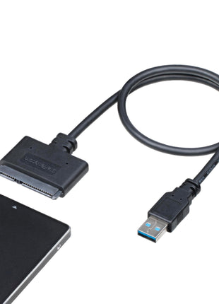 StarTech SATA to USB Adapter, USB 5Gbps, 2.5in SATA III (USB3S2SAT3CB) | Hard drive reader cable for SSD or HDD, USB-A, UASP up to 70% faster, USB Powered, Not for 3.5in drives, Laptops