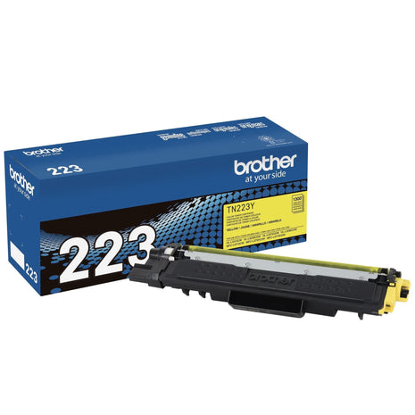 Brother Genuine TN223Y, Standard Yield Toner Cartridge, Replacement Yellow Toner, Page Yield Up to 1,300 Pages, TN223, Amazon Dash Replenishment Cartridge | Color printing with 1300 page yield and compatibility for HL-L3230CDW and MFC-L3710CW