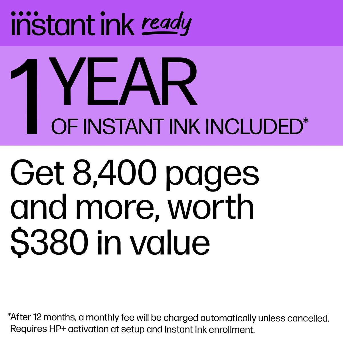 HP OfficeJet Pro 8139e Wireless All-in-One Color Inkjet Printer, Print, scan, Copy, fax, ADF, Duplex Printing Best-for-Home Office, 1 Year Instant Ink Trial Included