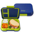 Bentgo Pop - Leak-Proof Lunch Box & Removable Divider for Ages 8+ & Teens - Lunch Container Holds 5 Cups of Food; 3-4 Compartments; Microwave/Dishwasher Safe; 2 Year Warranty (Navy Blue/Chartreuse)
