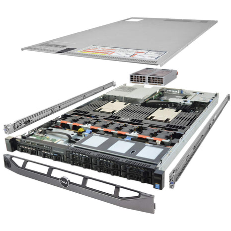 Dell PowerEdge R630 Server 2.60Ghz 20-Core 128GB RAM + 8.0TB SAS 6G HDDs + Rails (Renewed)