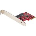 SATA PCIe Card - 2 Port PCIe SATA Expansion Card - 6Gbps - Full/Low Profile - PCI Express to SATA Adapter/Controller - ASM1062R SATA RAID - PCIe to SATA Converter