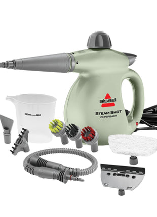 BISSELL Steam Shot??OmniReach handheld portable steam cleaner for tile, grout, windows, bathrooms, kitchens, fabric steaming tool
