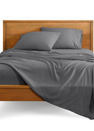 Bare Home Twin xL Sheet Set   College Dorm Size   Luxury 1800 Ultra Soft Microfiber Twin Extra Long Bed Sheets   Deep Pockets   Easy Fit   Extra Soft   3 Piece Set   (Twin xL, Grey)