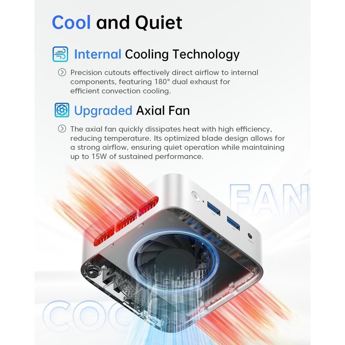 ACEMAGIC Mini Pc 11 Pro, Processor N97 (Beat N100/N95/N150) up to 3.6 GHz Mini Computers, 16GB DDR4 256GB SSD, 4K Dual Display WiFi BT VESA Micro Small Pc for Business and Home, Mini Desktop