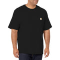 Carhartt Mens Loose Fit Heavyweight Short-Sleeve Pocket T-Shirt Work Utility t Shirts, Black, Large US