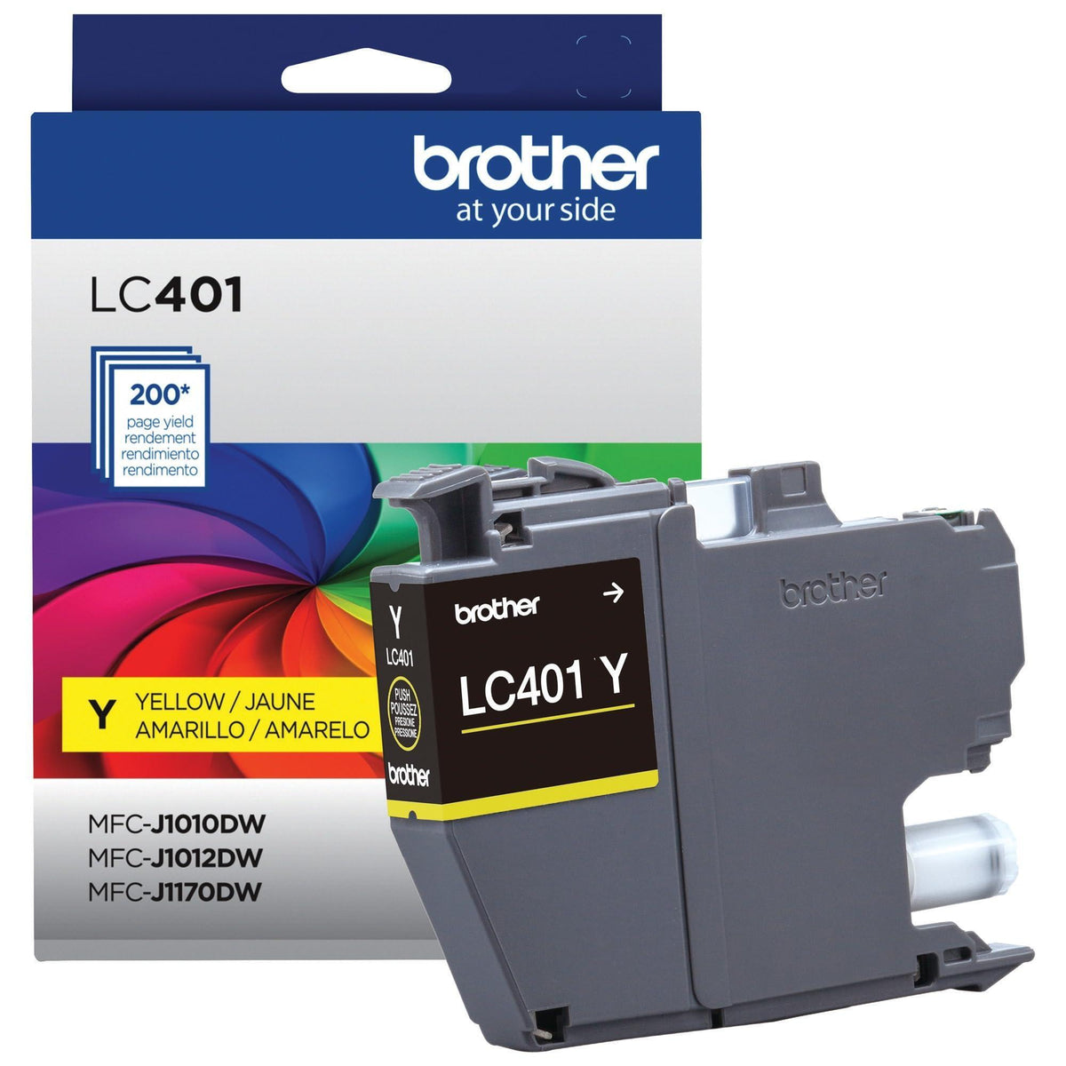 Brother Genuine LC401Y Standard-Yield Yellow Ink Cartridge