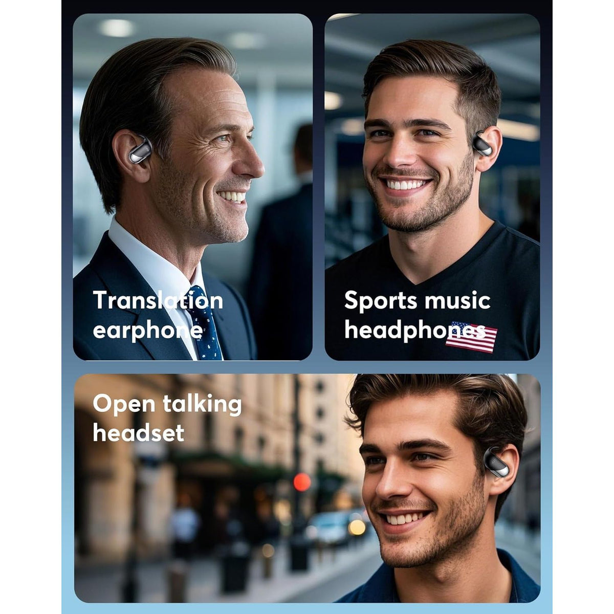 Paekole Translation Earbuds Real Time - AI 144 Language Translator Earbuds, Audifonos Traductores Inglés Español, 3-in-1 Translating Device, Translate Ear Buds for Travel Learning with Charging Case