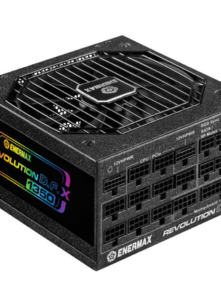 ENERMAX Revolution III 850 - Fully Modular PC Power Supply - 850 Watts - 80 Plus Gold - 600W 12V-2x6 Connector - 100% Japanese Capacitors - Sleeved Cables - 10 Year Warranty