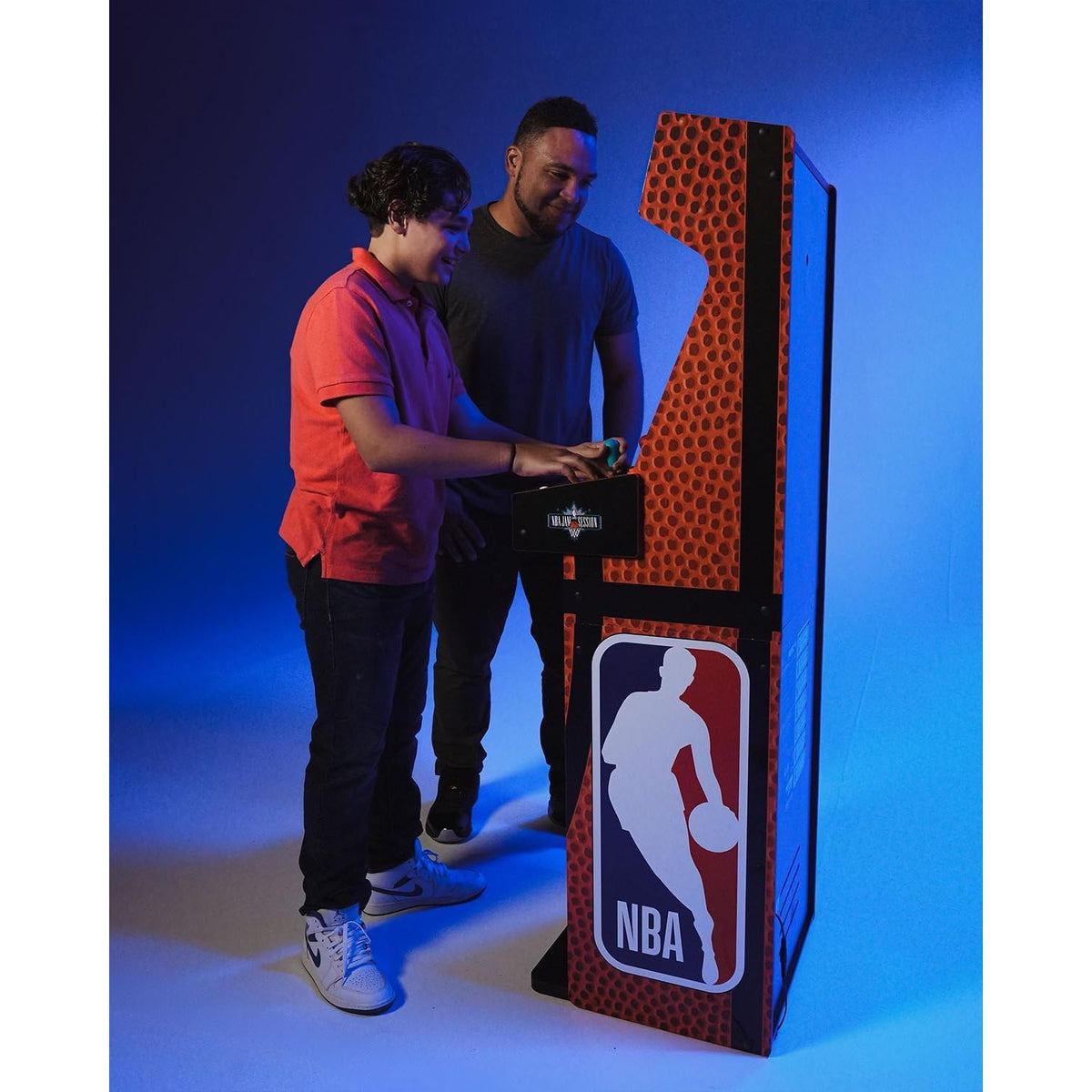 ARCADE1UP NBA Jam Deluxe 2-Player Control Panel Arcade Machine, Built for Your Home, 5 Foot Tall Cabinet with 3 Classic Games