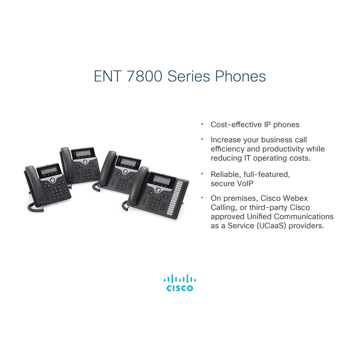 Cisco CP-7841-K9= 7800 Series Voip Phone (Power Supply Not Included), black