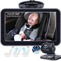 DoHonest Baby Car Camera 7-Inch: USB Plug and Play Easy Setup 360 Degree Rotating Backseat Camera Two Kids HD 1080P Rear Facing Car Seat Cameras Clear Night Vision -V9