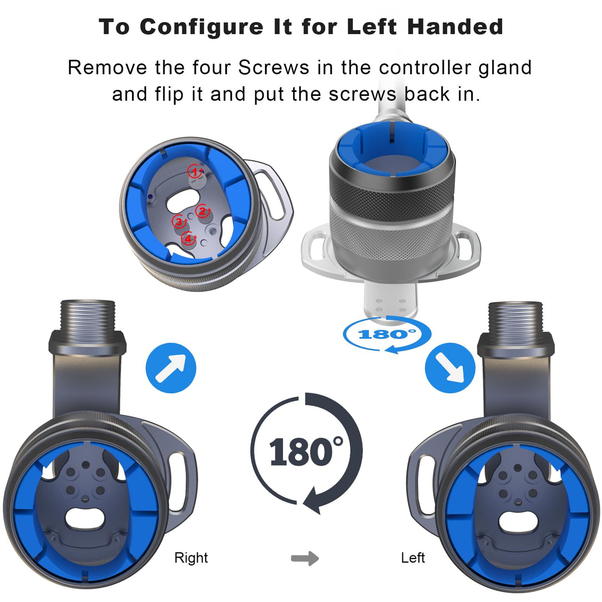 YEZRO Golf Club Attachment for Meta Quest 3S/3 - Adjustable Weighted Aluminum VR Golf Club Handle Accessories for Golf + with Real Grip, 90 Degree Design Keep Tracking | 2024 Upgrade Screws (Weighed)