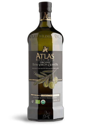 Atlas 1 LT Cold Press Extra Virgin Olive Oil with Polyphenol Rich from Morocco | Newly Harvested Unprocessed from One Single Family Farm | Moroccan Organic EVOO Trusted by Award-Winning Chefs