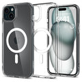 Spigen for iPhone 15 Case, Ultra Hybrid MagFit [Anti-Yellowing] [Compatible with Magsafe] - Clear