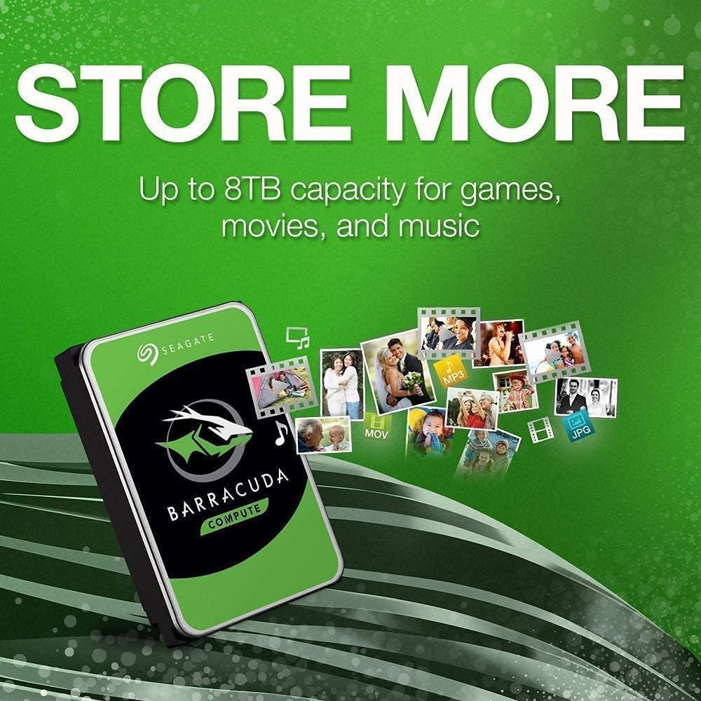 Seagate BarraCuda Internal Hard Drive 2TB SATA 6Gb/s 256MB Cache 3.5-Inch (ST2000DM008)