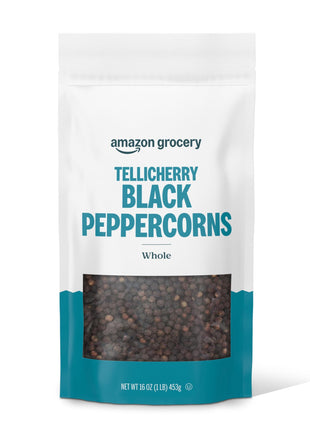 Amazon Grocery, Tellicherry Whole Black Peppercorn, 16 Oz