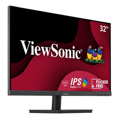 ViewSonic VA3209M 32 Inch 1080p IPS Computer Monitor, Full HD, HDMI VGA, PC | Frameless Design, Dual Speakers, Home Office, Desktop, Laptop, Work, Study, Daily Tasks, Wide Viewing Comfort, Built-In Sound