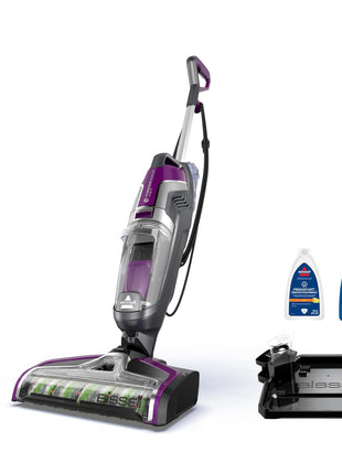 Bissell CrossWave Pet Pro Wet Dry Vacuum Mop, Hard Floors, 2306A | All-in-one vacuum & mop; area rugs & hard floors; Purple color; simultaneous vacuuming & washing