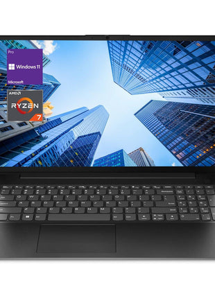 Lenovo V-Series V15 Business Laptop, 15.6 inch FHD Display, AMD Ryzen 7 7730U, 40GB RAM, 1TB SSD, Numeric Keypad, HDMI, RJ45, Webcam, Wi-Fi, Windows 11 Pro, Black