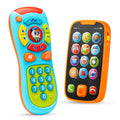 JOYIN Baby Learning Phone and Remote Toy for Toddler, Fun Smartphone Toys with Music for Infants, Boys or Girls, Holiday Stocking Stuffers, Kids Birthday Gift, Easter Basket Stuffers