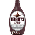 HERSHEY'S Zero Sugar Chocolate Syrup Bottle, 17.5 oz