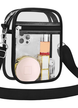 USPECLARE Clear Purse Stadium Transparent Messenger Bag Stadium Approved for Men and Women Clear CrossBody Bag