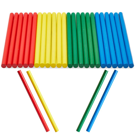 Juvale Rhythm Sticks for Kids - 24-Pack, 8-Inch Multicolor - Music Instruments for Kids & Bulk Rhythm Sticks