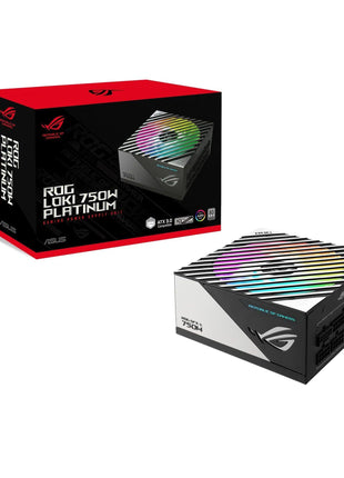 ASUS ROG Loki SFX-L 750W Platinum (Fully Modular Power Supply, 80+ Platinum, Lambda A Certified, 120mm PWM ARGB Fan, Aura Sync, ATX 3.0 Compatible, PCIe 5.0 Ready, 10 Year Warranty)